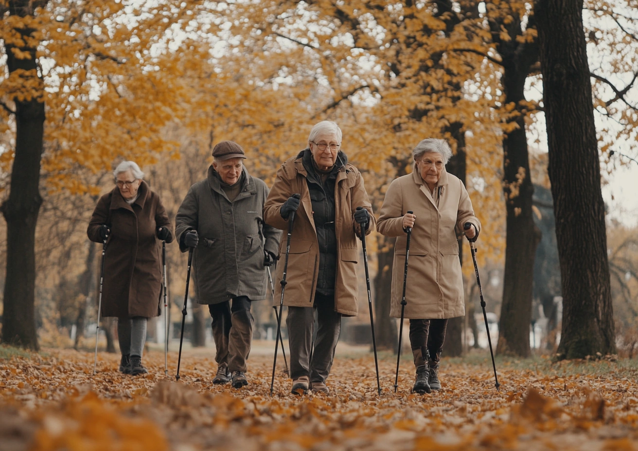 Скандинавська ходьба для пенсіонерів